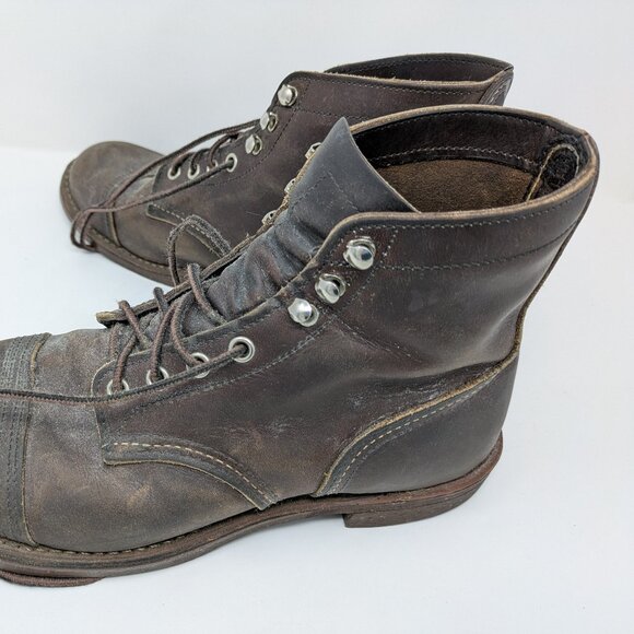 Red Wing Leather Boots Men\'s Size 8.5